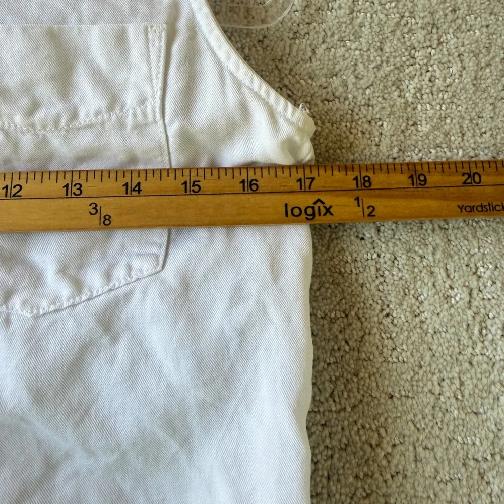 MOTHER Sleeveless Foxy Knot Shirt Womens Size S White Cotton Linen Tie Front Top - Picture 9 of 13